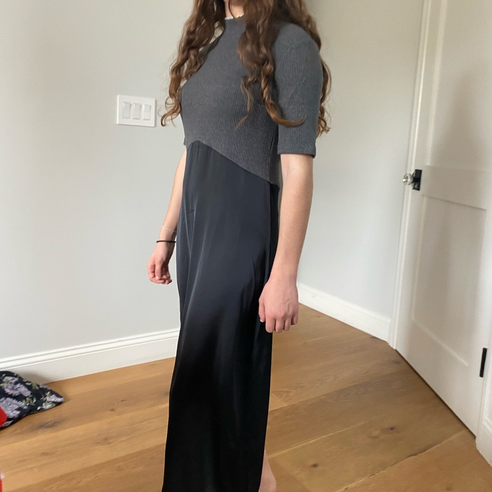 Zara cotton top slip dress